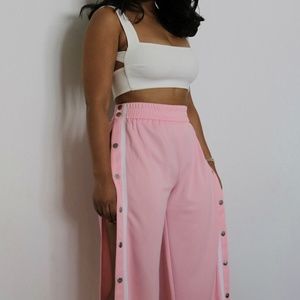 Her Favorite LA Pink Tearaway Track Pants